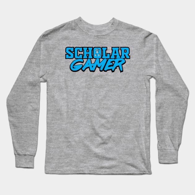 Scholar Gamer Long Sleeve T-Shirt by vphsgraphics